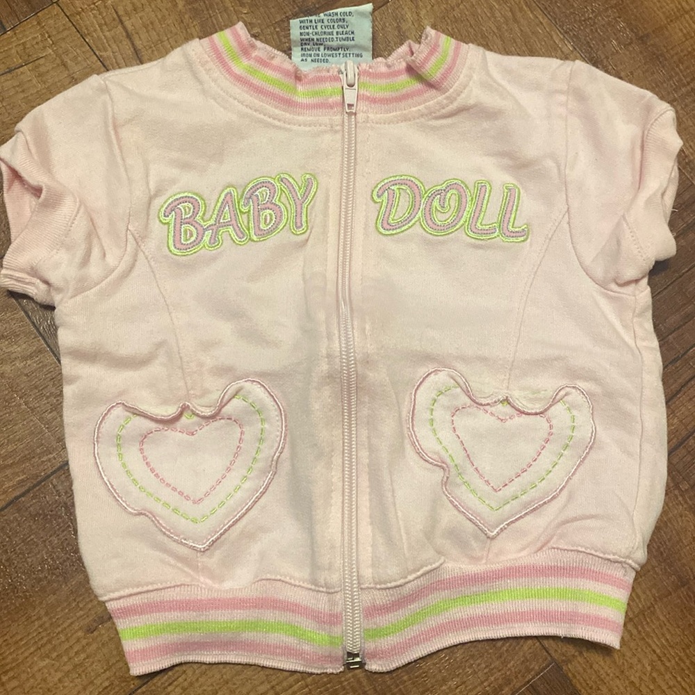 MISS LANA PINK SHORT SLEEVE SWEATER